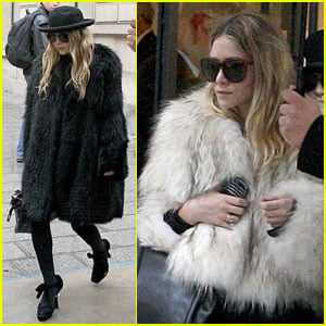 Mary-Kate & Ashley Olsen: Furry Fashion