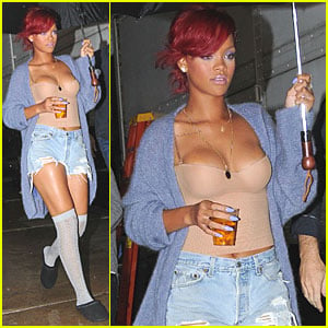 Rihanna: Shooting Scenes for 'What's My Name' Video!
