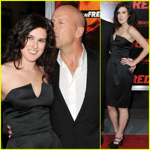 Rumer Willis: 'Red' Screening with Dad Bruce!