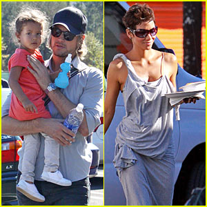 Gabriel Aubry Takes Nahla to the Zoo While Halle Works