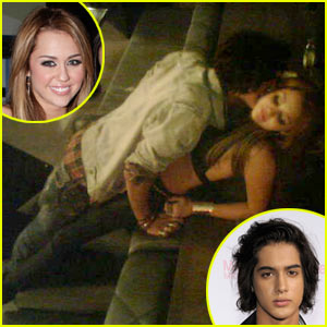 Miley Cyrus & Avan Jogia: Kissing Couple