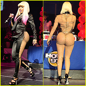 Nicki Minaj Dons Two-Faced Suit