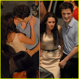 Robert Pattinson & Kristen Stewart: 'Breaking Dawn' Smooch!