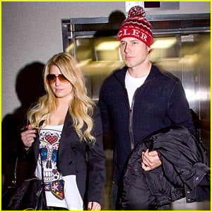 Jessica Simpson: LAX Arrival with Eric Johnson