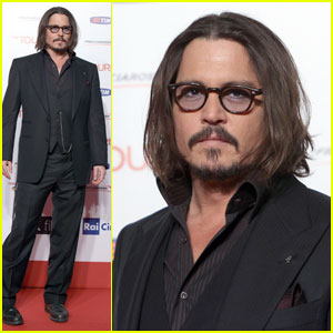 Johnny Depp Premieres 'The Tourist' in Rome
