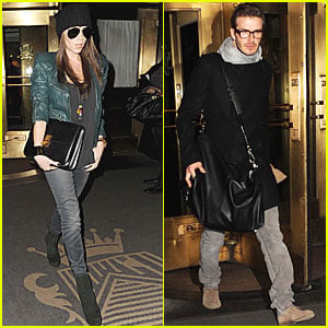David Beckham & Victoria Head Home from NYC