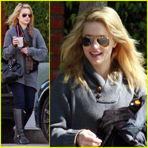 Dianna Agron Juices Up in West Hollywood