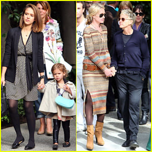 Jessica Alba & Ellen DeGeneres: Pre-Oscar Party in Beverly Hills!