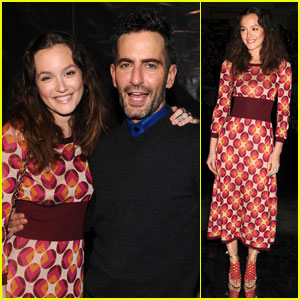 Leighton Meester: Front Row at Marc Jacobs!