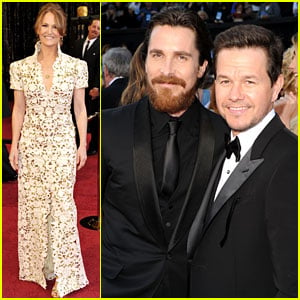 Mark Wahlberg & Christian Bale: Oscars 2011 with Melissa Leo