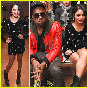 Vanessa Hudgens & Kanye West: Front Row at Jeremy Scott