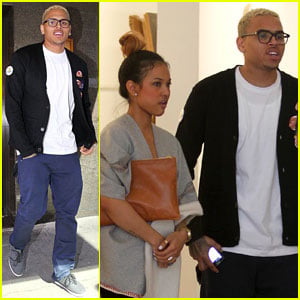 Chris Brown: Gallery Gazing with Karrueche Tran!