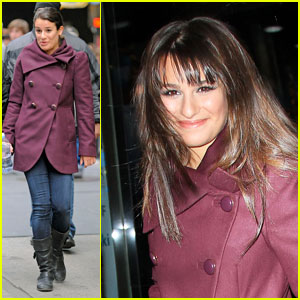 Lea Michele Gets Ready for 'New Year's Eve'