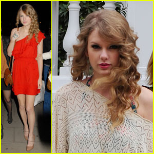 Taylor Swift Paints London Red