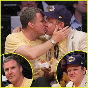 Will Ferrell & John C. Reilly: Kiss Cam Smooch!