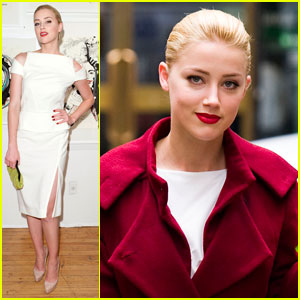 Amber Heard: Red Hot on 'Syrup' Set