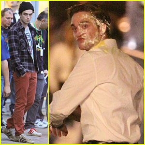 Robert Pattinson: Pie Face For 'Cosmopolis'!
