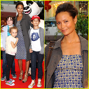 Thandie Newton: 'Kung Fu Panda 2' Premiere with the Kids!