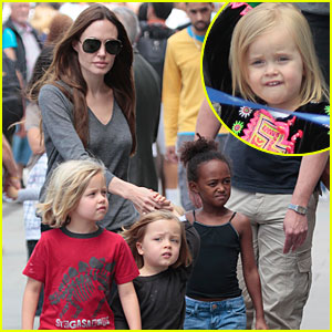 Angelina Jolie: London Aquarium with the Kids!