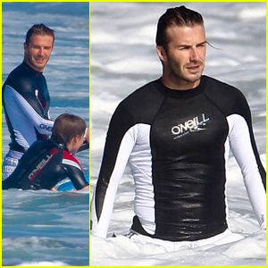 David Beckham: Surfing in Malibu with the Boys!
