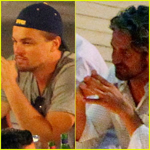 Leonardo DiCaprio & Gerard Butler: Dinner in Italy!