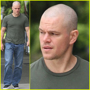 Matt Damon: Shaved Head in Vancouver!