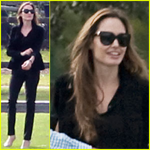 Angelina Jolie: Helicopter Ride in Richmond!