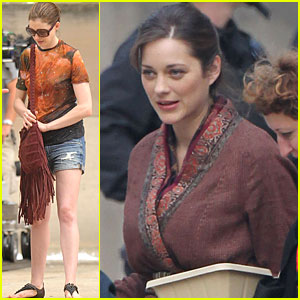 Anne Hathaway & Marion Cotillard: 'Dark Knight Rises' Set!