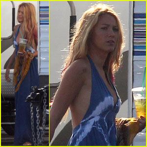 Blake Lively: 'Savages' Set with Taylor Kitsch!