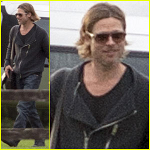 Brad Pitt Returns Home from the 'War'