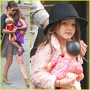 Katie Holmes: NYC with Suri and a Baby Doll