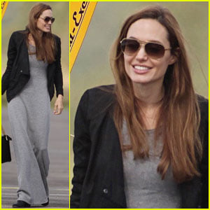 Angelina Jolie: Flying Lesson With Maddox!