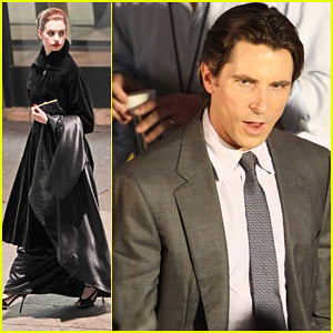 Anne Hathaway & Christian Bale: Late Night 'Dark Knight' Shoot!