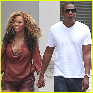 Pregnant Beyonce & Jay-Z: Late Lunch in NYC