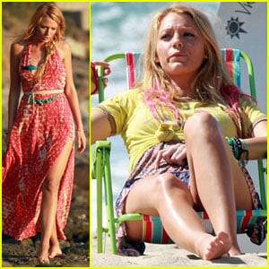 Blake Lively Takes 'Savages' to the Beach