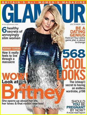 Britney Spears Covers 'Glamour UK' October 2011
