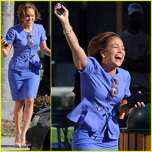 Jennifer Lopez Jumps for Joy!