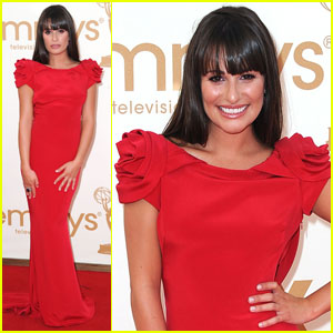 Lea Michele - Emmys 2011 Red Carpet