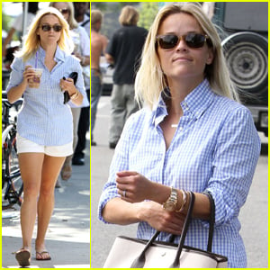 Reese Witherspoon: Sunny Brentwood Visit!