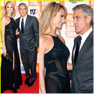 George Clooney & Stacy Keibler: Premiere Pair!