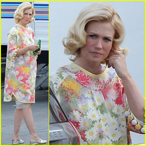January Jones: Back to Work After Giving Birth!
