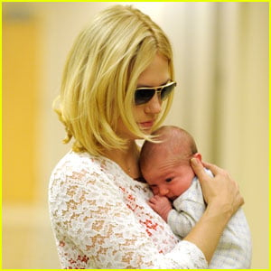 January Jones: Baby Xander's First Pictures!