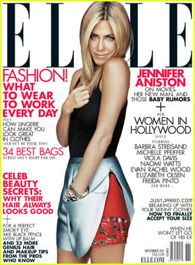 Jennifer Aniston Covers 'Elle' November 2011