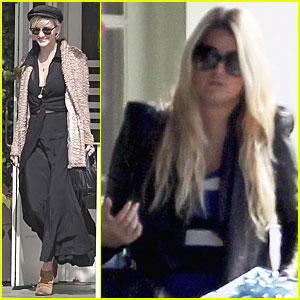 Jessica Simpson: Lunch with Mom & Ashlee!