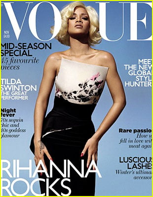Rihanna Covers 'British Vogue' November 2011