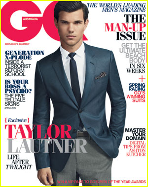 Taylor Lautner Covers 'GQ Australia' October/November 2011