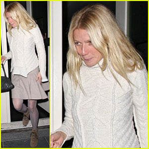 Gwyneth Paltrow: Dinner with Guy Ritchie & Jacqui Ainsley!