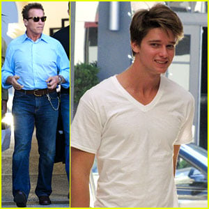 Patrick Schwarzenegger: Haircut with Dad & Christopher!
