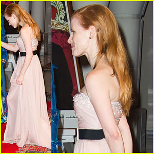 Jessica Chastain Meets Prince Moulay Rachid in Marrakech