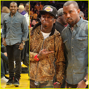 Kanye West: Lakers Game with Lil Wayne!